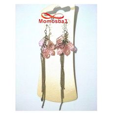 Boucles D’oreilles Argenté Pierres ROSE Cristal au meilleur prix au Maroc