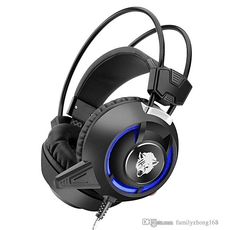 Headset F35 Deep Bass Game Headphone Stereo Surrounded Over-Ear Gaming Vibrating Headset Headband with Light for Computer PC Gamer 3C-EM au meilleur prix au Maroc