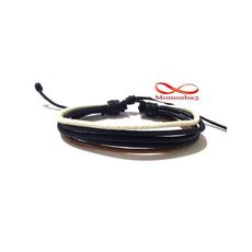 Bracelet Cordon + Cuir Réglable Unisex au meilleur prix au Maroc