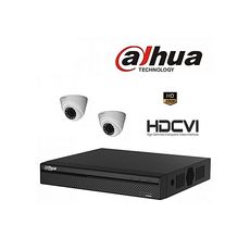 Kit vidéosurveillance : DVR 2 caméras d'intérieur HD 2 Mega pixel au meilleur prix au Maroc