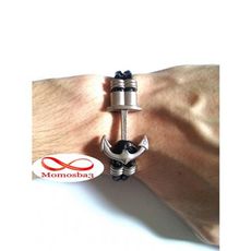 Bracelet Ancre Chaîne de Main en Cuir Noir Unisex au meilleur prix au Maroc