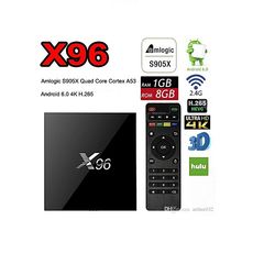 X96 TV BOX 8GB 1 GB RAM ANDROID 6.0 NOIR au meilleur prix au Maroc