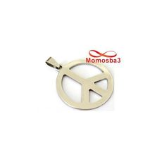Chaine Avec Pendentif Peace En Acier Inoxydable - Unisex au meilleur prix au Maroc