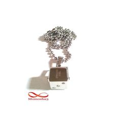 Chaine Avec Pendentif Domino En Acier Inoxydable Unisex au meilleur prix au Maroc