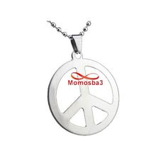 Chaine Avec Pendentif Peace En Acier Inoxydable - Unisex au meilleur prix au Maroc