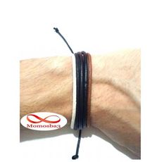 Bracelet Cordon + Cuir Réglable Unisex au meilleur prix au Maroc