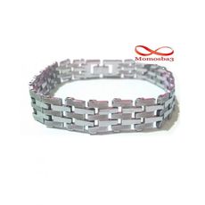 Bracelet En Acier Inoxydable Argenté Pour Homme au meilleur prix au Maroc