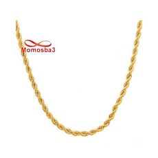 Chaîne En Acier Inoxydable + Plaqué OR JAUNE Torsadé Unisex au meilleur prix au Maroc