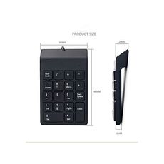 USB Keypad Keyboard For Notebook Windows  Apple Puter OS System Black au meilleur prix au Maroc