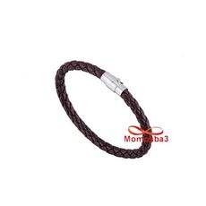 Bracelet Cuir MARRON Avec Fermoir Magnétique au meilleur prix au Maroc