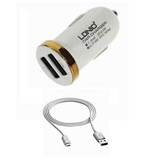 Chargeur Originale Allume-Cigare Double Usb 2.1A LDNIO DL-C22 Pour Samsung Serie Tablet PC au meilleur prix au Maroc