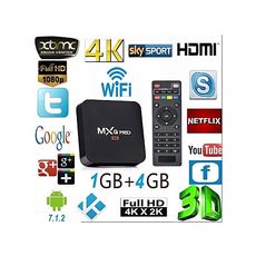 TV BOX MXQ PRO 4K ANDROID 6.1.2 au meilleur prix au Maroc