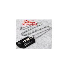 Chaine Maille Boule Avec Balle + Plaque Militaire En Acier Inoxydable (Noir) au meilleur prix au Maroc