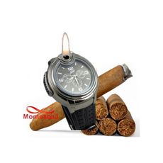 Montre En Acier Inoxydable Avec Briquet (Rechargable) au meilleur prix au Maroc