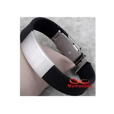 Bracelet En Acier Inoxydable Et Silicone (Réglable) au meilleur prix au Maroc