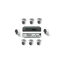 Pack Système de Surveillance TURBO HD de 8 Caméras: 6 INTERIEUR et 2 EXTERIEUR (2MPixel) au meilleur prix au Maroc