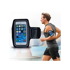 Brassard de sport Pour bras bandoulière avec + Porte-clés / cartes et écouteurs pour exercice d'entraînement Pour Smartphones de 4 Pouces a 6pouces au meilleur prix au Maroc