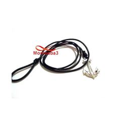 Bracelet Ancre Marine USA Cuir Naturelle Noir Unisex - Réglable au meilleur prix au Maroc