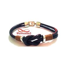 Bracelet Marine Cuir Noir au meilleur prix au Maroc