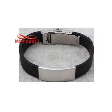 Bracelet En Acier Inoxydable Et Silicone (Réglable) au meilleur prix au Maroc