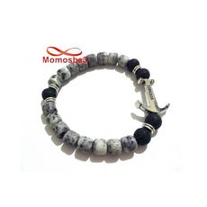 Agate Pierre Naturelle Avec Pendentif Ancre Vikings - Unisex au meilleur prix au Maroc