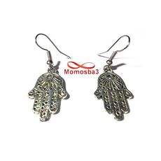 Boucles D’oreilles Main Fatma Argenté au meilleur prix au Maroc
