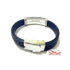 Bracelet En Acier Inoxydable Et Silicone + Cuir MARRON (Réglable) au meilleur prix au Maroc