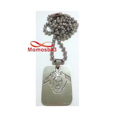Chaine Maille Boule Avec Pendentif Plaque Versace - Acier Inoxydable au meilleur prix au Maroc