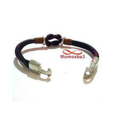 Bracelet Marine Cuir Noir au meilleur prix au Maroc