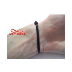 Bracelet Fil Noir Réglable Avec Pendentif Ancre Marine Kiel James Patrick - Unisex au meilleur prix au Maroc