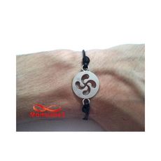Bracelet Fil Noir Réglable Avec Pendentif charme Argenté - Unisex au meilleur prix au Maroc