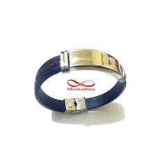 Bracelet En Acier Inoxydable Et Silicone + Cuir MARRON (Réglable) au meilleur prix au Maroc