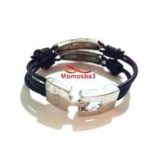 Bracelet Cuir Noir - Unisex au meilleur prix au Maroc