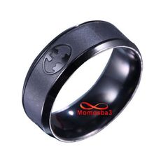 Bague Batman En Acier Inoxydable Noir - Unisex au meilleur prix au Maroc