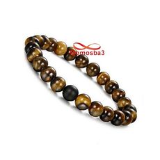 Agate FASHION Pierres Naturelle TIGER Eye Noir Mate - 8mm au meilleur prix au Maroc