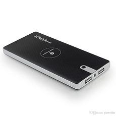 Chargeur sans fil portable Qi Et Power Bank 10000 mAh externe pour téléphone portable Sans fil  - NOIR au meilleur prix au Maroc