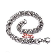 Gourmette En Acier Inoxydable Argenté - (Unisex) au meilleur prix au Maroc