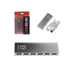 DL-H7 7 ports USB 2.0 Hub en métal pour Apple MacBook / Ipad / Windows / Samsung / Moto / Mi4 au meilleur prix au Maroc