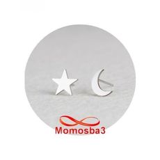 Boucles D'oreille En Acier Inoxydable Crescent + Star au meilleur prix au Maroc