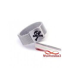 Bague Tête De Mort En Acier Inoxydable bague Argenté - Unisex au meilleur prix au Maroc