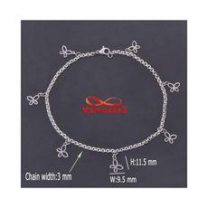 Chaîne De Cheville En Acier Inoxydable Pour Femme Bracelet De Pied - Argenté au meilleur prix au Maroc