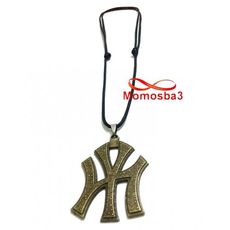 Collier Fil Noir Réglable Avec Pendentif New York City Logo BRONZE (Unisex) au meilleur prix au Maroc