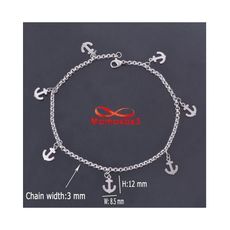 Chaîne De Cheville En Acier Inoxydable Pour Femme Bracelet De Pied - Argenté au meilleur prix au Maroc