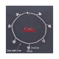 Chaîne De Cheville En Acier Inoxydable Pour Femme Bracelet De Pied - Argenté au meilleur prix au Maroc