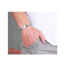 Bracelet En Acier Inoxydable - Argenté au meilleur prix au Maroc