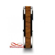 Bague En Acier Inoxydable Argenté Et Bois MARRON - Unisex au meilleur prix au Maroc
