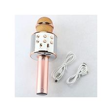 Magique Microphone et haut parleur karaoké bluetooth sans fil 4 en 1 Player rechargeable USB micro haut parleur et lecteur carte memoire SD au meilleur prix au Maroc