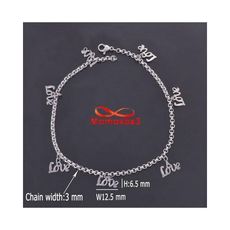 Chaîne De Cheville En Acier Inoxydable Pour Femme Bracelet De Pied - Argenté au meilleur prix au Maroc