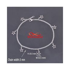 Chaîne De Cheville En Acier Inoxydable Pour Femme Bracelet De Pied - Argenté au meilleur prix au Maroc