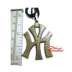 Collier Fil Noir Réglable Avec Pendentif New York City Logo BRONZE (Unisex) au meilleur prix au Maroc